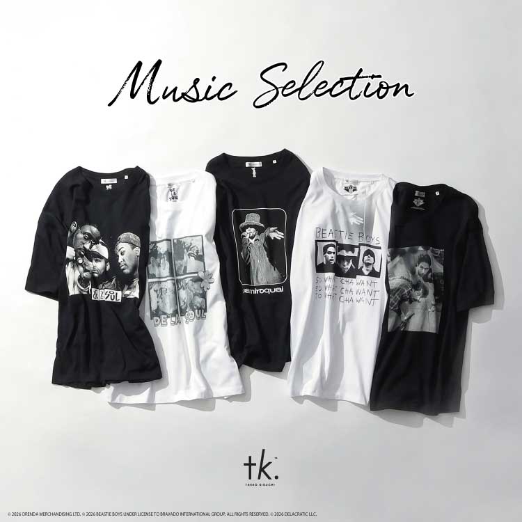 tk.TAKEO KIKUCHI�i�e�B�[�P�[ �^�P�I�L�N�`�j�̃V���b�v�j���[�X�u�y�gMusic Selection�h�{�������J�n�I�I�z�v