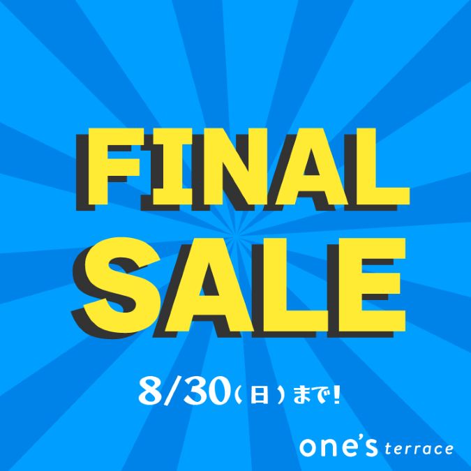 WORLD ONLINE STORE SELECT�i���[���h�I�����C���X�g�A�Z���N�g�j�̃V���b�v�j���[�X�u�yone'sterrace�z�t�@�C�i���Z�[�� !�v