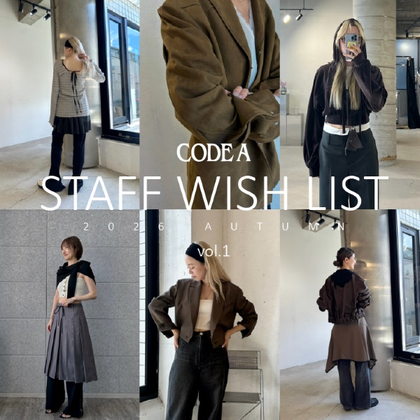 WORLD ONLINE STORE SELECT�i���[���h�I�����C���X�g�A�Z���N�g�j�̃V���b�v�j���[�X�u�yCODE A�zSTAFF WISH LIST�v