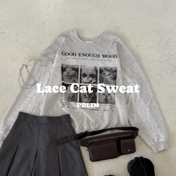 PAGEBOY�i�y�[�W�{�[�C�j�̃V���b�v�j���[�X�u��PBLIM�� �L���b�g���`�[�t×�Â����Ȃ����[�X�����́ILACE CAT SWEAT�v