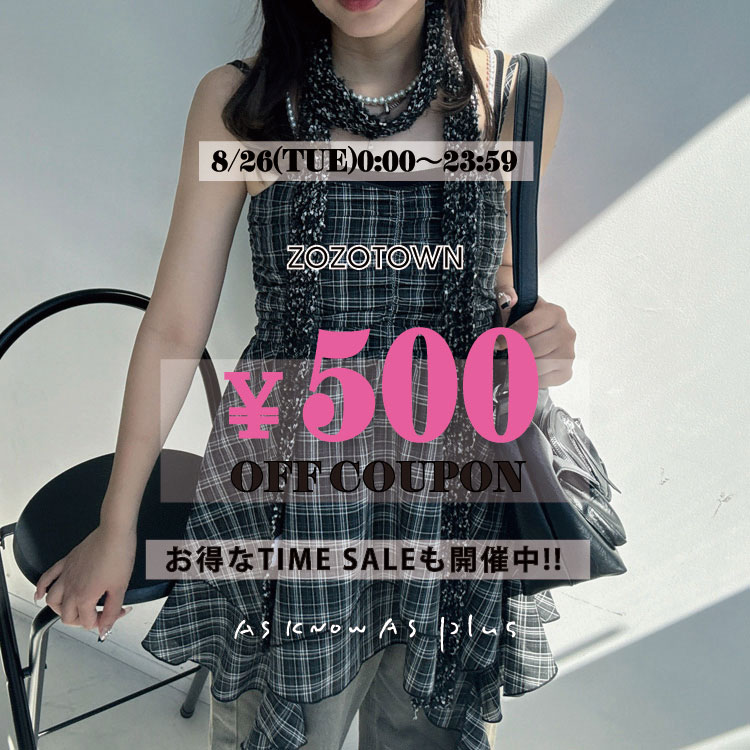 AS KNOW AS PLUSiAYmDAYvXj̃Vbvj[Xuy{!!\500N[|zyZOZO TIME SALEJÒ!!!!zv