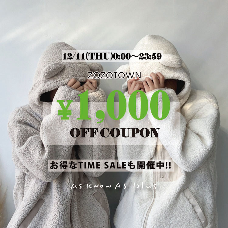 AS KNOW AS PLUSiAYmDAYvXj̃Vbvj[Xuy{!!\1000N[|zyZOZO TIMESALEzJÒ!!!!v