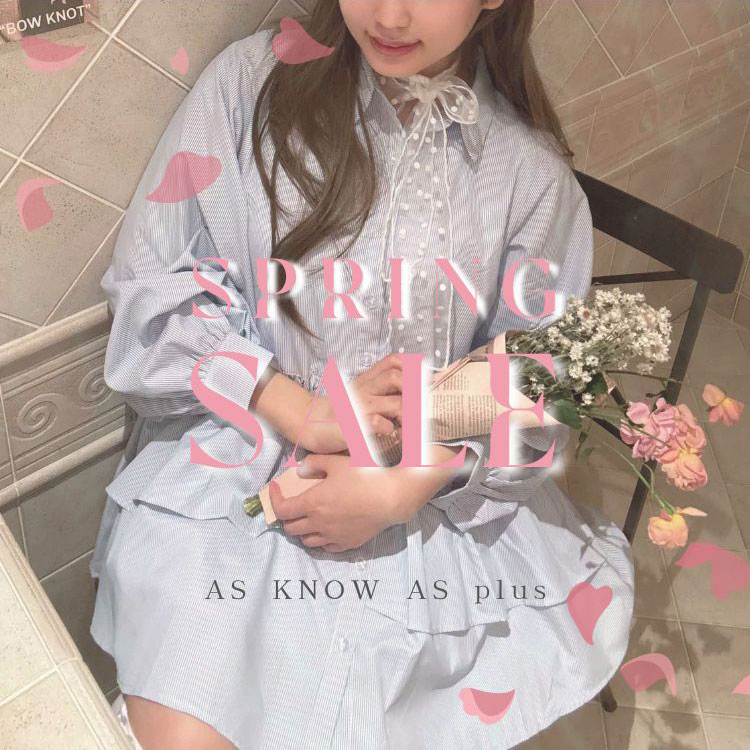 AS KNOW AS PLUS�i�A�Y�m�D�A�Y�v���X�j�̃V���b�v�j���[�X�u�y2026 SPRING SALE�zAS KNOW AS plus�v