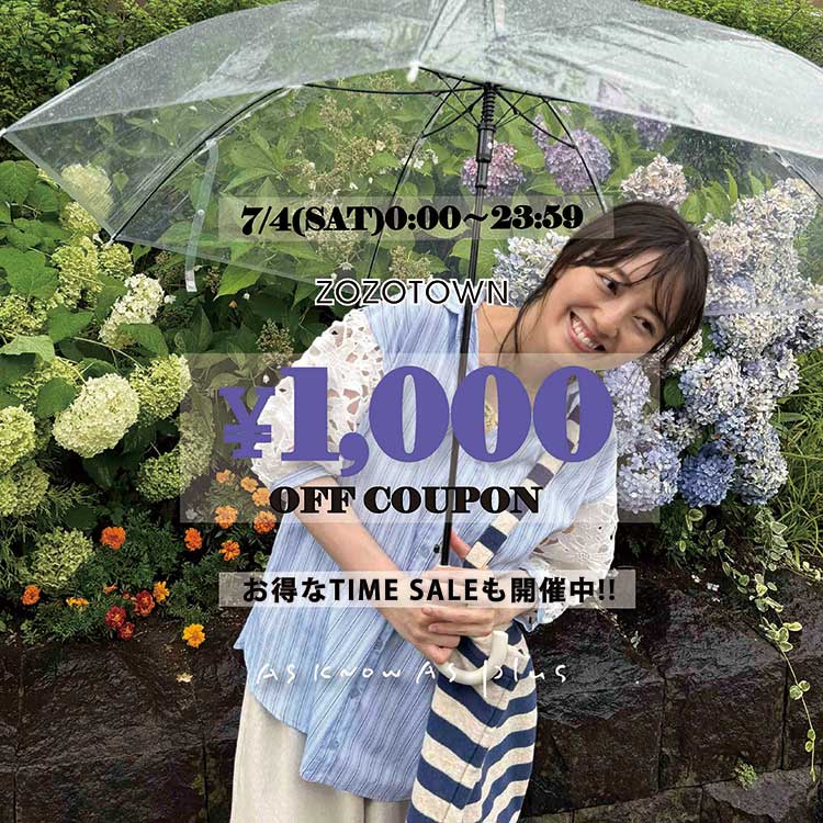 AS KNOW AS PLUS�i�A�Y�m�D�A�Y�v���X�j�̃V���b�v�j���[�X�u�y�{������!!\1000�N�[�|���z���yZOZO TIMESALE�z�J�Ò�!!!!�v