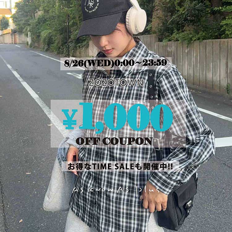 AS KNOW AS PLUS�i�A�Y�m�D�A�Y�v���X�j�̃V���b�v�j���[�X�u�y�{������!!\1000�N�[�|���z���yZOZO TIMESALE�z�J�Ò�!!!!�v