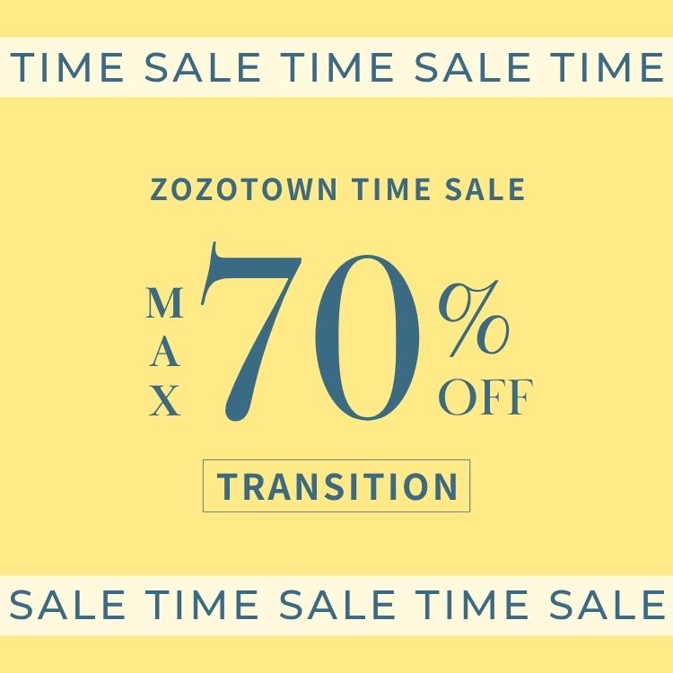 TRANSITION�i�g�����W�V�����j�̃V���b�v�j���[�X�u�yTRANSITION�zZOZOTOWN����^�C���Z�[���I�v