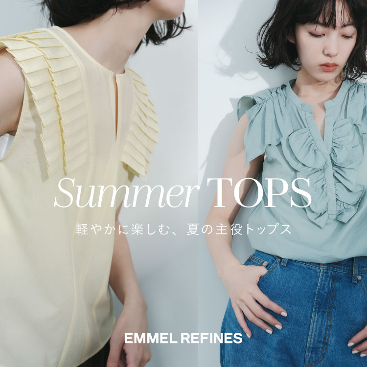 green label relaxing�i�O���[�����[�x�� �����N�V���O�j�̃V���b�v�j���[�X�u�yEMMEL REFINES�z�bsummer TOPS�v