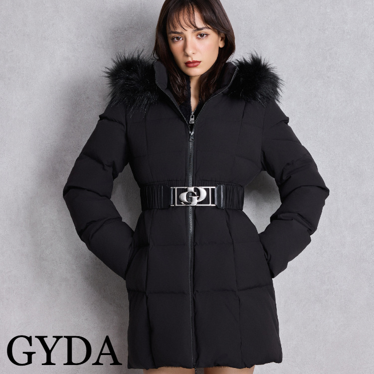 GDベルト付きロングダウンコート（ダウンジャケット/コート）｜GYDA