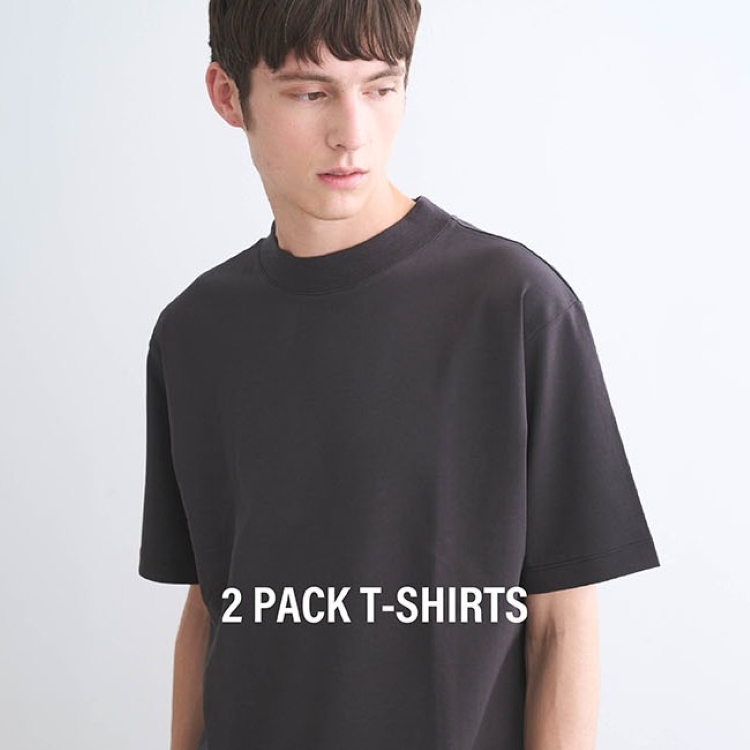 three dots�i�X���[�h�b�c�j�̃V���b�v�j���[�X�u2-PACK TEE�v