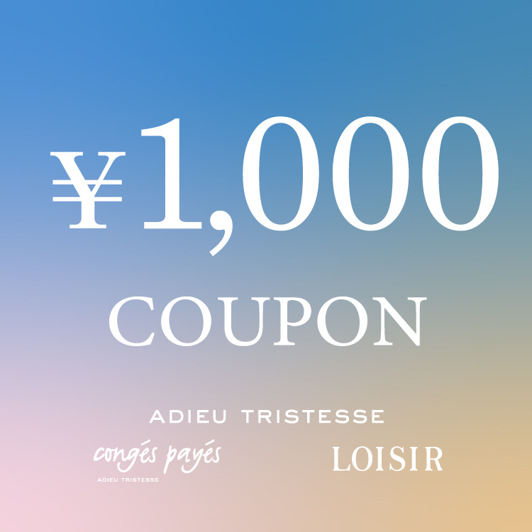 ADIEU TRISTESSE�i�A�f���[�g���X�e�X�j�̃V���b�v�j���[�X�u�y1��7������z1000�~�I�t�N�[�|�����s���v