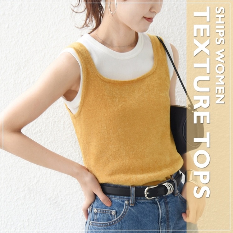 SHIPS for women�i�V�b�v�X �t�H�[ �E�B�����j�̃V���b�v�j���[�X�u�ySHIPS for women�z���C�ɂȂ�f�ފ��g�b�v�X��v