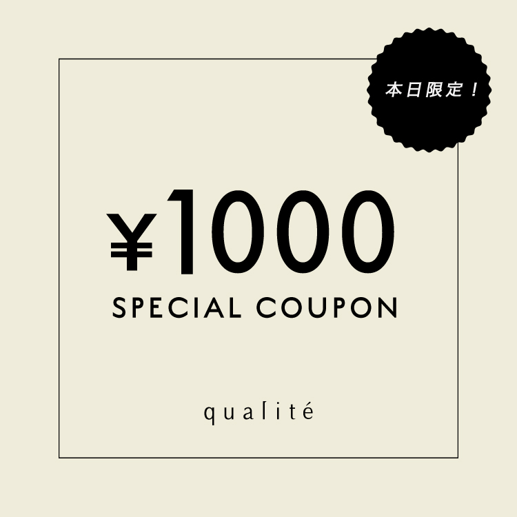 qualite�i�J���e�j�̃V���b�v�j���[�X�u�y�S�i�Ɏg����z�{�����聏1,000�I�t�N�[�|���z�z!!�v