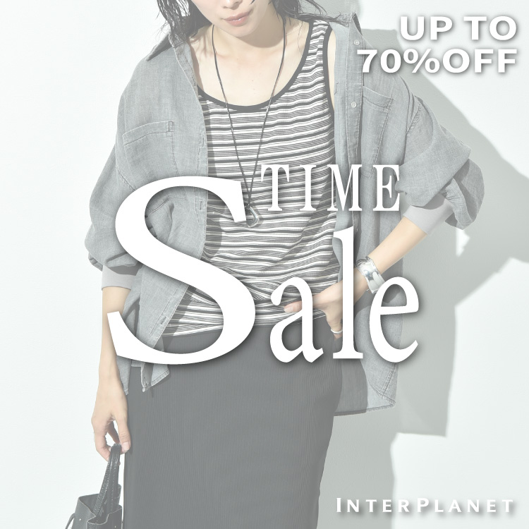 INTERPLANET/actuel�i�C���^�[�v���l�b�g/�A�N�`���G���j�̃V���b�v�j���[�X�u�yINTERPLANET�zTIME SALE�J�Ò��I�y�₩�ɒ����Ȃ��A��l�̔ӉăX�^�C���v
