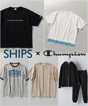 Ships シップスのトピックス Ships Champion シップス別注のチャンピオンシリーズ Zozotown