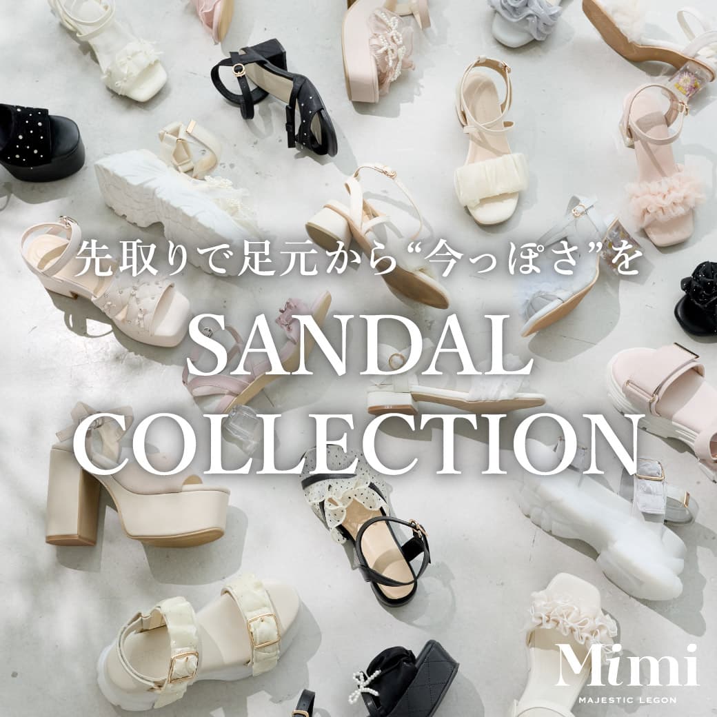 MAJESTIC LEGON�i�}�W�F�X�e�B�b�N���S���j�̃V���b�v�j���[�X�u�yMAJESTICLEGON Mimi�zSANDALS COLLECTION�v