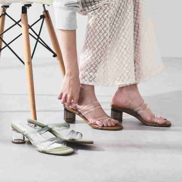 Oriental Traffic オリエンタルトラフィックのトピックス クリアヒールがかわいいpvcストラップクリアヒールサンダル Zozotown