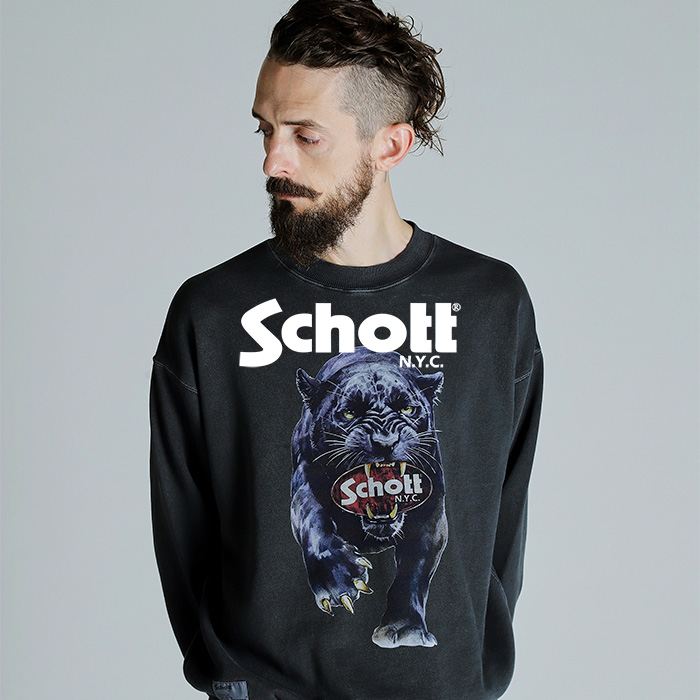 Schott/ショット/CREW SWEAT TIBETAN BULLDOG/クルーネックスウェット チベタンブルドッグ（スウェット）｜schott（ ショット）のファッション通販 - ZOZOTOWN