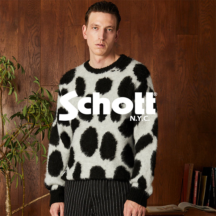 Schott/ショット/LEOPARD FUR PEACOAT/レオパード ファー