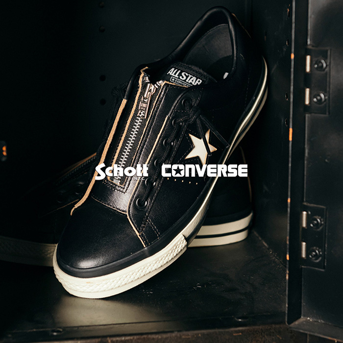 SCHOTT�i�V���b�g�j�̃V���b�v�j���[�X�u�ySchott/�V���b�g�z× CONVERSE�����J�n�I�v