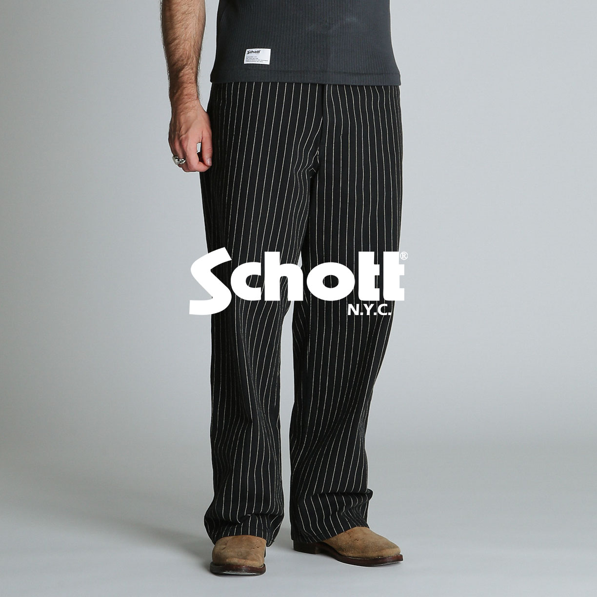 Schott/ショット/DUCK DOUBLE KNEE PANTS/ダック ダブルニー パンツ