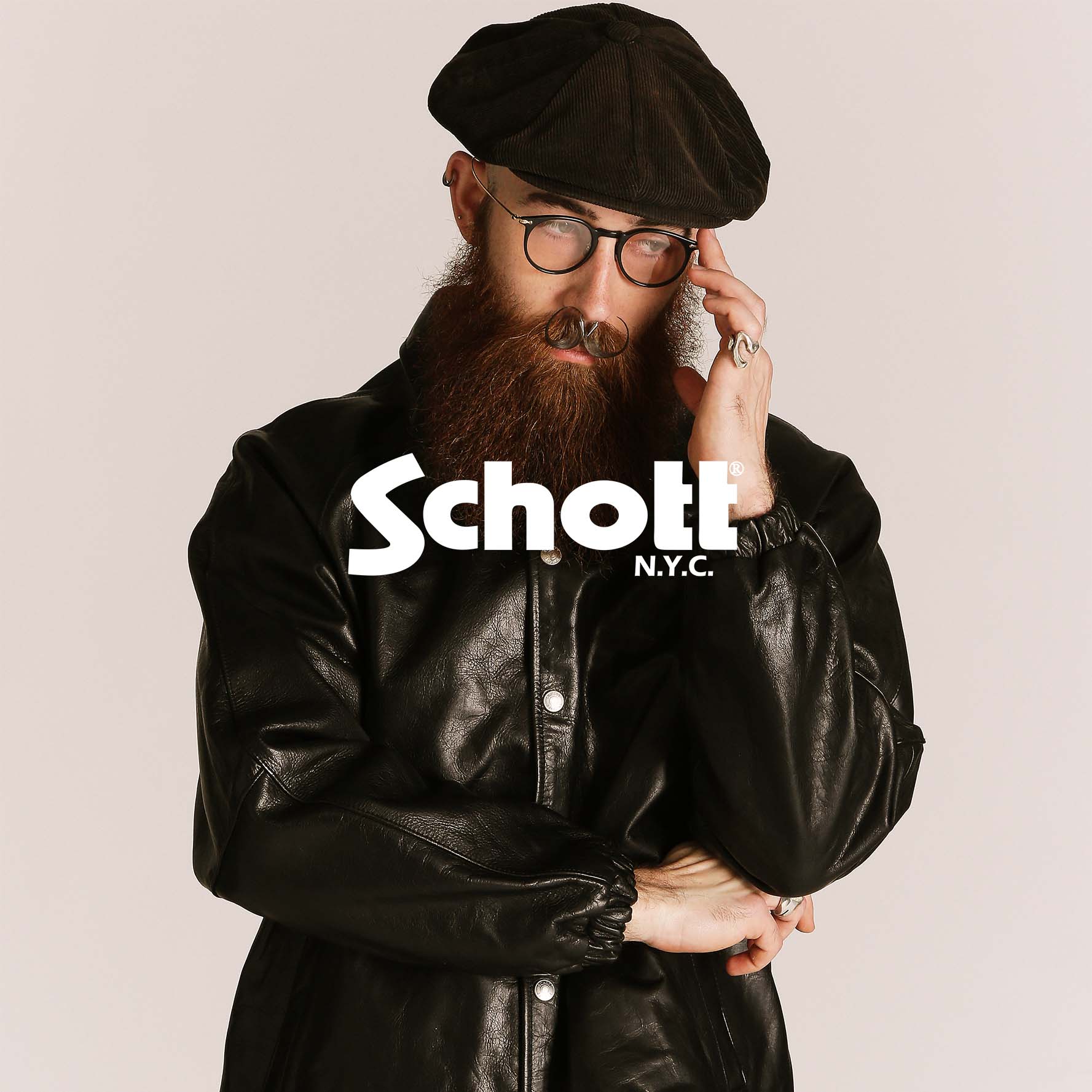 Schott/ショット/LEATHER COACH JACKET/レザー コーチジャケット