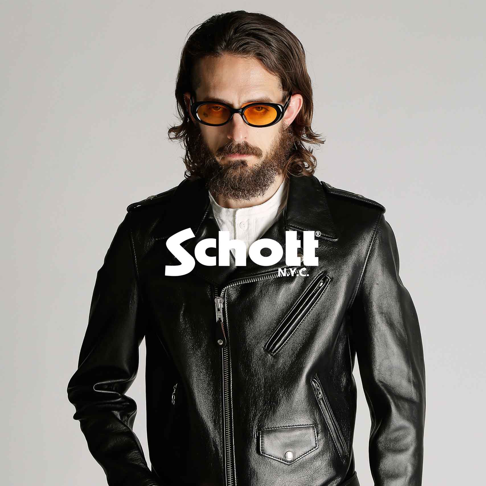 SCHOTT�i�V���b�g�j�̃V���b�v�j���[�X�u�ySchott/�V���b�g�z�{���u���Ɏh����LEATHER COLLECTION�v