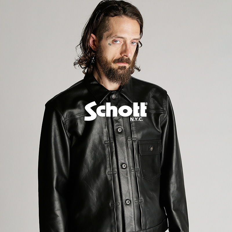 Schott/ショット/103US TRUCKER JACKET/レザー トラッカージャケット