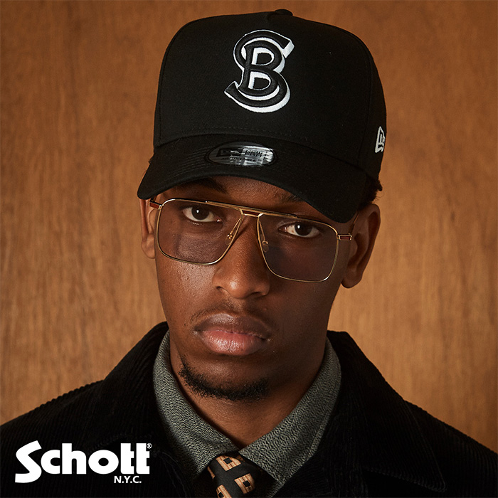 Schott×NEWERA/ショット×ニューエラ/9FORTY A-FRAME CAP TYPE SB/ A