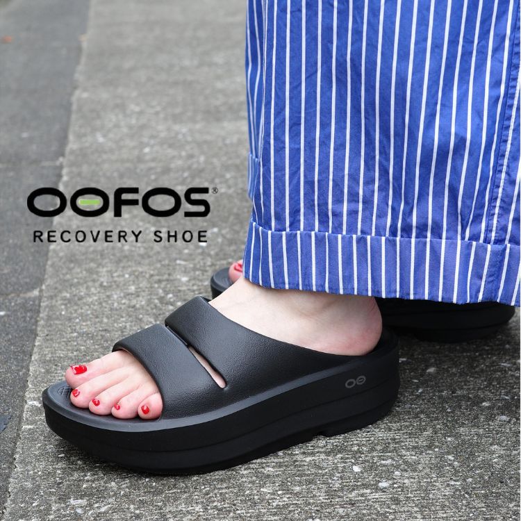 OOFOS/ウーフォス OOmega ウーメガ リカバリーサンダル 厚底 メンズ