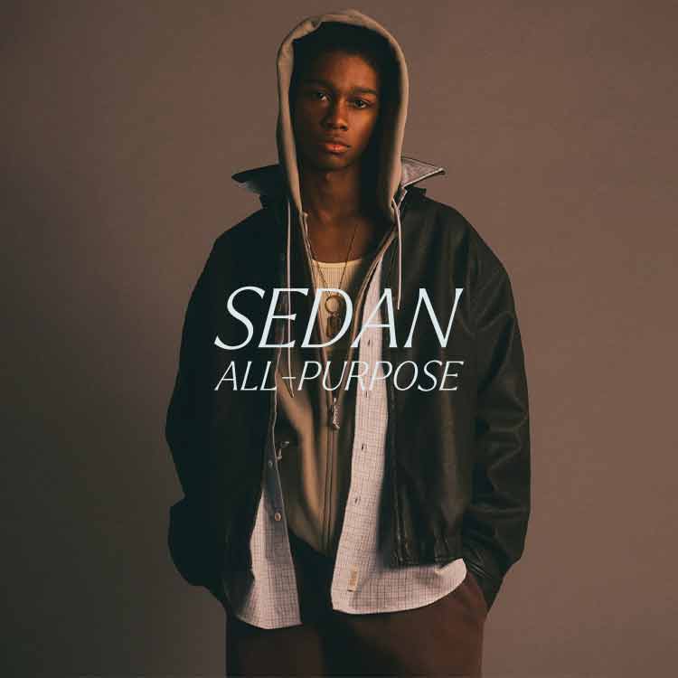 SEDAN ALL-PURPOSE ロゴ ロングスリーブTシャツ ブラックXL