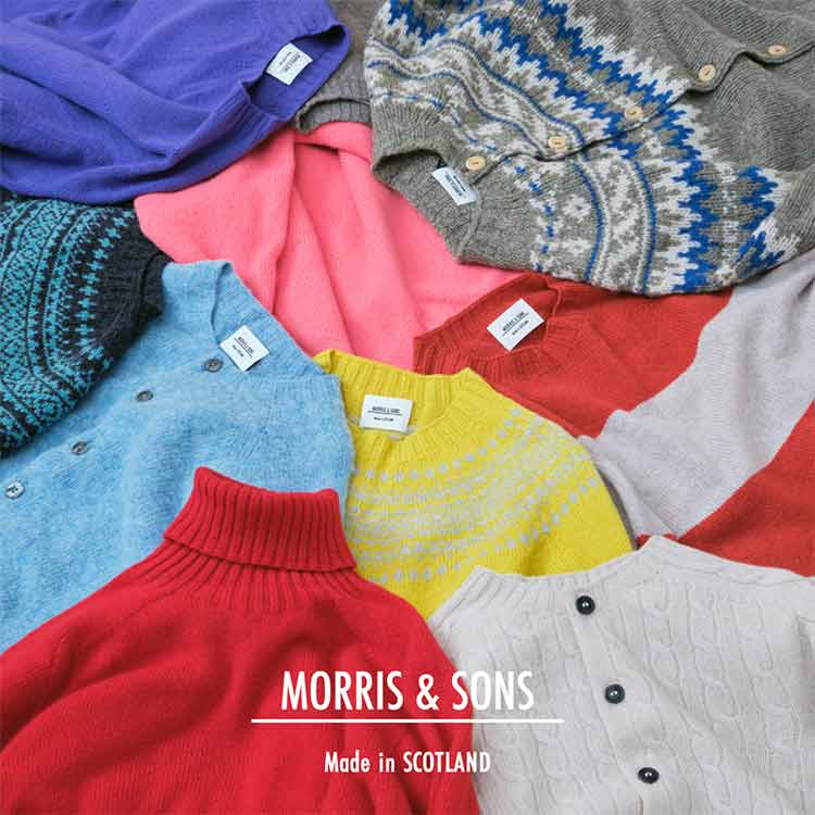 MORRIS&SONS】ジーロンラムニットベスト MORRIS & SONS | ジーロンラム