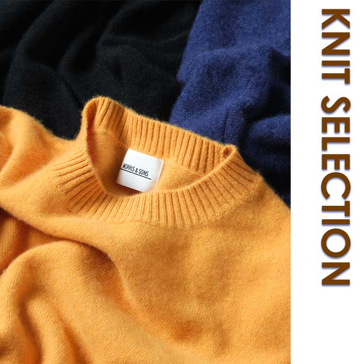 MORRIS & SONS | カシミヤ クルーネックニット MEN（ニット/セーター