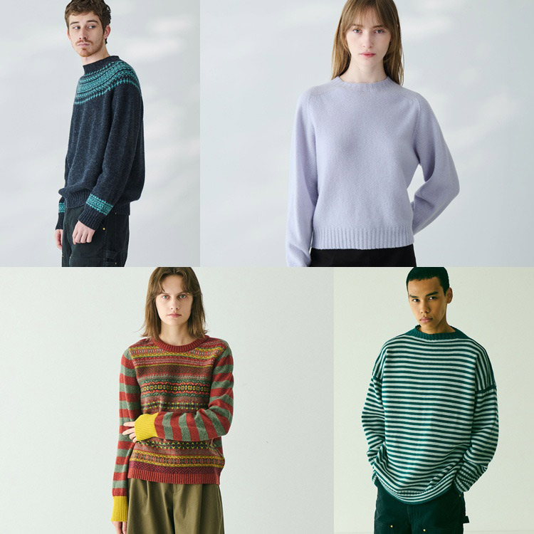 MORRIS & SONS | カシミヤ クルーネックニット MEN（ニット/セーター