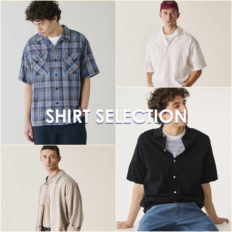 DANTON | ポリオックスフォード ボタンダウン半袖シャツ MEN（シャツ