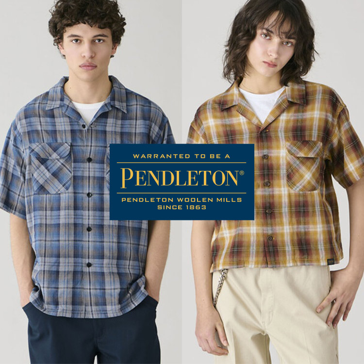 M*y様 PEEDLETON オンブレ レーヨン シャツ L ペンドルトン 半袖 PENDLETON | オープンカラー 半袖シャツ MEN（シャツ/ブラウス