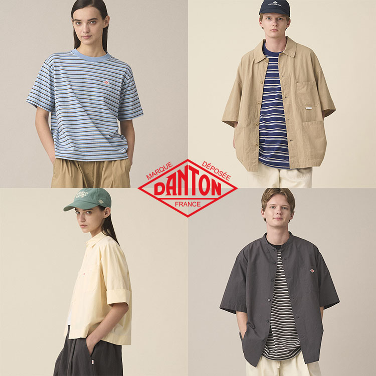 DANTON | 11ozデニム ノーカラーショートジャケット WOMEN（デニム