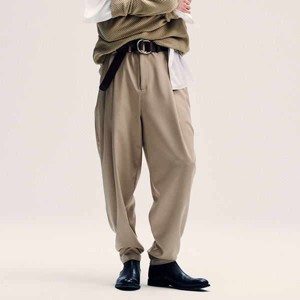 ato 2023SS ツータック スラックス テーパードパンツ ato 2023SS ツータック スラックス テーパードパンツ ATO パンツ