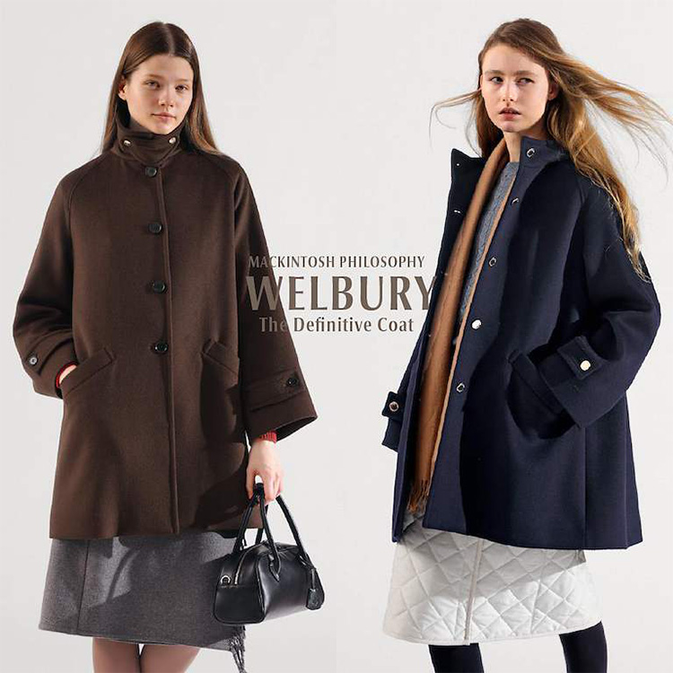 MACKINTOSH PHILOSOPHY�i�}�b�L���g�b�V�� �t�B���\�t�B�[�j�̃V���b�v�j���[�X�u���N��l�C�̃R�[�g�I - WELBURY SERIES 2026 - �v