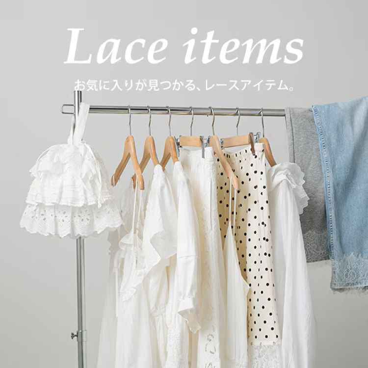 ビンテージレースミニワンピース 708799（ワンピース）｜LOWRYS FARM