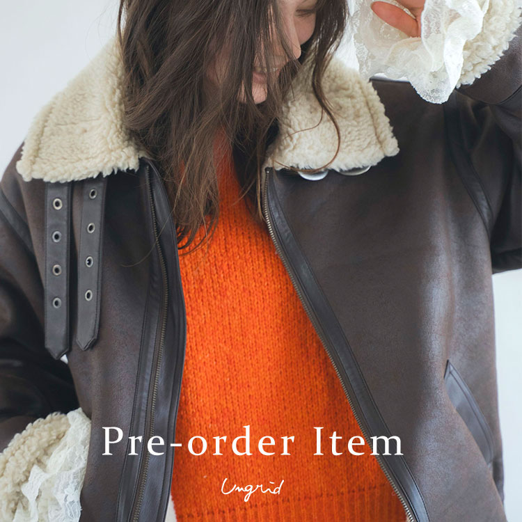 アングリッド　ボアダッフルコート Ungrid｜アングリッドのトピックス「Pre-order Item｜本日予約