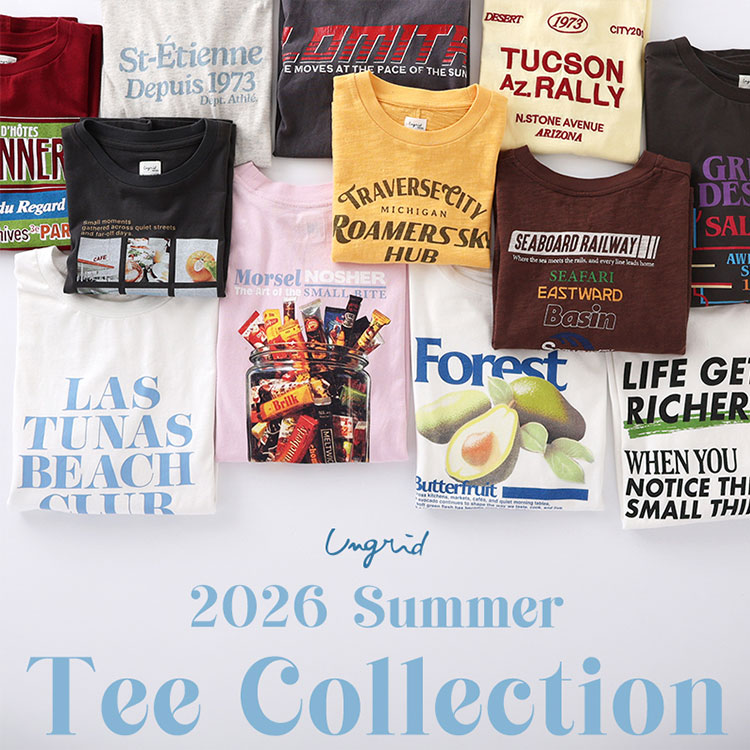 Ungrid�i�A���O���b�h�j�̃V���b�v�j���[�X�u2026 Tee Collection�v
