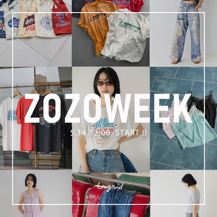 Ungrid�i�A���O���b�h�j�̃V���b�v�j���[�X�uZOZOWEEK �{��12���X�^�[�g�I�v