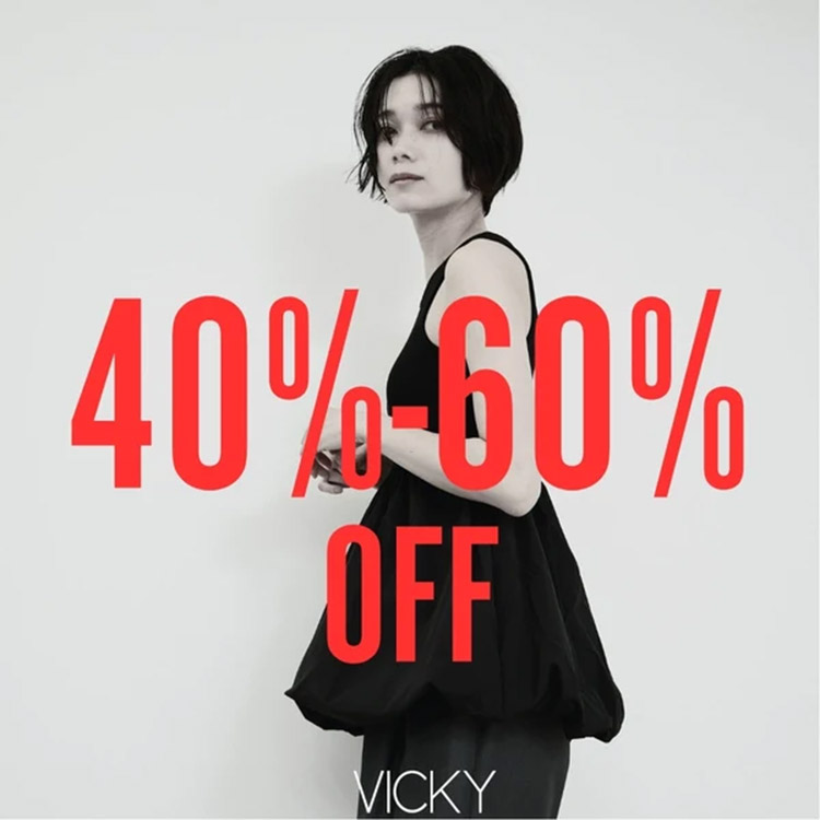 VICKY�i�r�b�L�[�j�̃V���b�v�j���[�X�u40%-60%OFF�̂����ɂȂ���SALE���i���`�F�b�N�I�yVICKY�z�v