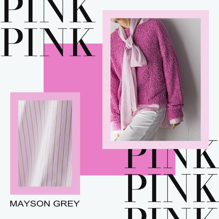 MAYSON GREY�i���C�\���O���C�j�̃V���b�v�j���[�X�u�S�������A���̏u�ԂɃs���N���B�yMAYSON GREY�z�v