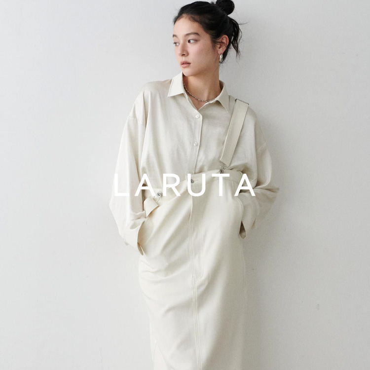 セール】【LARUTA】ツイルサロペットスカート(ジャンパー セール】【LARUTA】ツイルサロペットスカート(ジャンパー