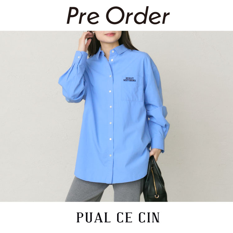 ヴィンテージライクデニムバンドカラーシャツ（シャツ/ブラウス