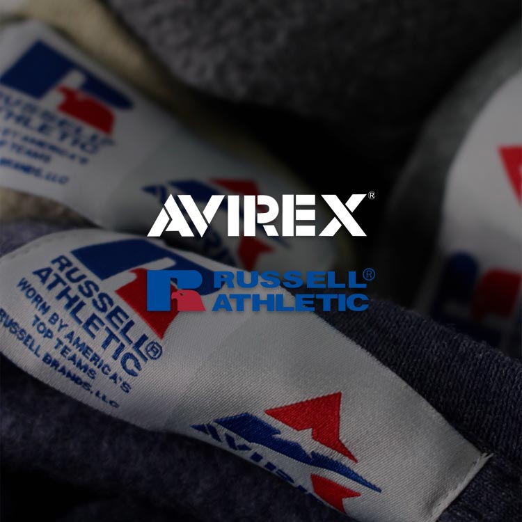 AVIREX｜アヴィレックスのトピックス「【NEW】老舗スポーツウエアブランド「RUSSELL ATHLETIC/ラッセルアスレティック」と