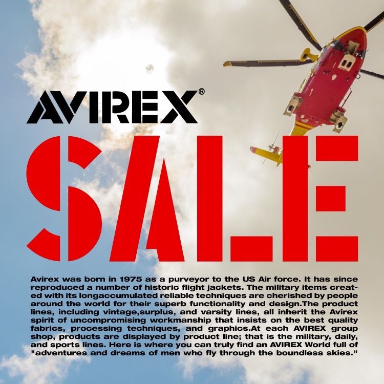 AVIREX｜アヴィレックスのトピックス「【AVIREX】2023 Summer SALE開催！」 - ZOZOTOWN