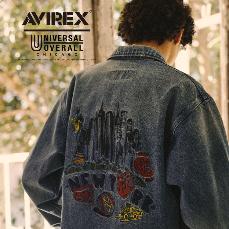 AVIREX / UNIVERSAL OVERALL》DENIM COVERALL / デニム AVIREX / UNIVERSAL OVERALL》DENIM COVERALL / デニム