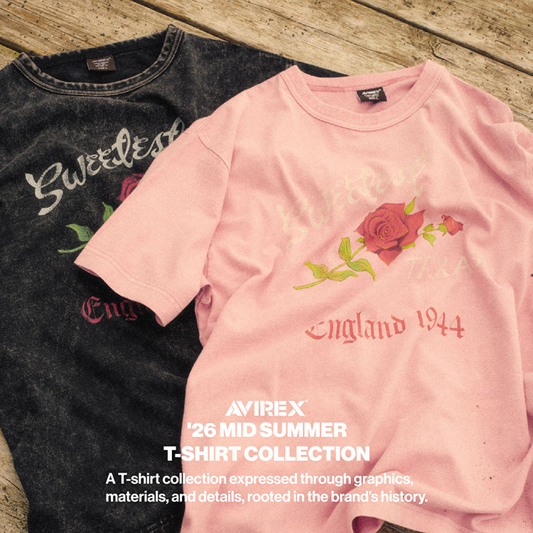 AVIREX�i�A���B���b�N�X�j�̃V���b�v�j���[�X�uAVIREX '26 MID SUMMER T-SHIRT COLLECTION�v